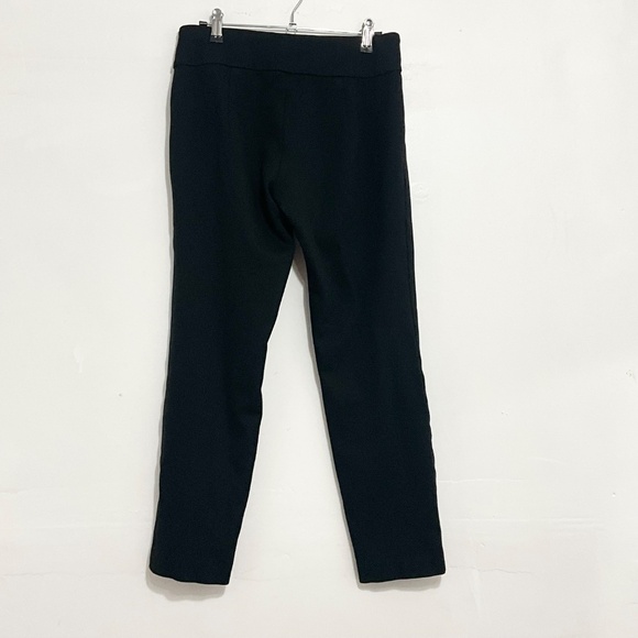 DONNA DEGNAN Women Pull On Stretch Ankle Pants Black Mid Rise Size Medium - Picture 2 of 5